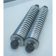 ZADNÍ TLUMIČE --  CHROMOVANÉ PRUŽINY  (PŮVODNÍ BŘEZNICE ČR) - PÁR (TYP 639,640)